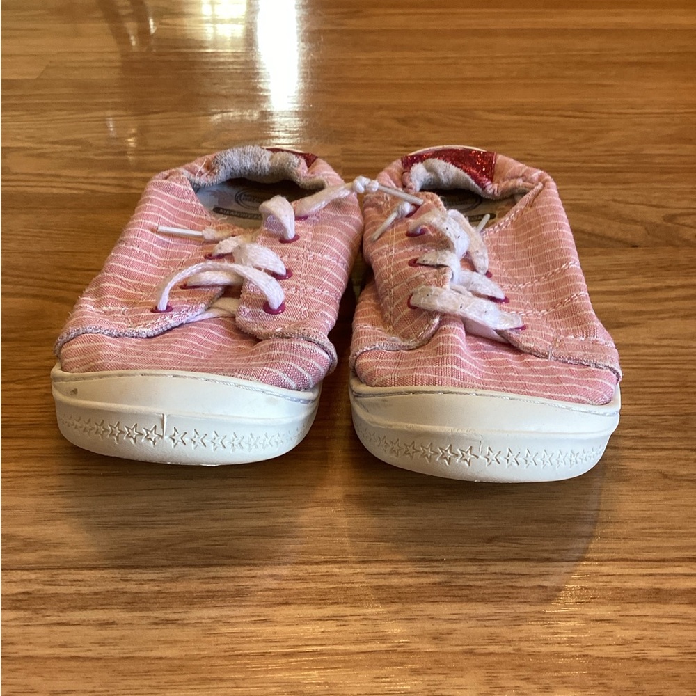 Wonder Nation Pink and White Sneakers Casual Canvas Low-Top